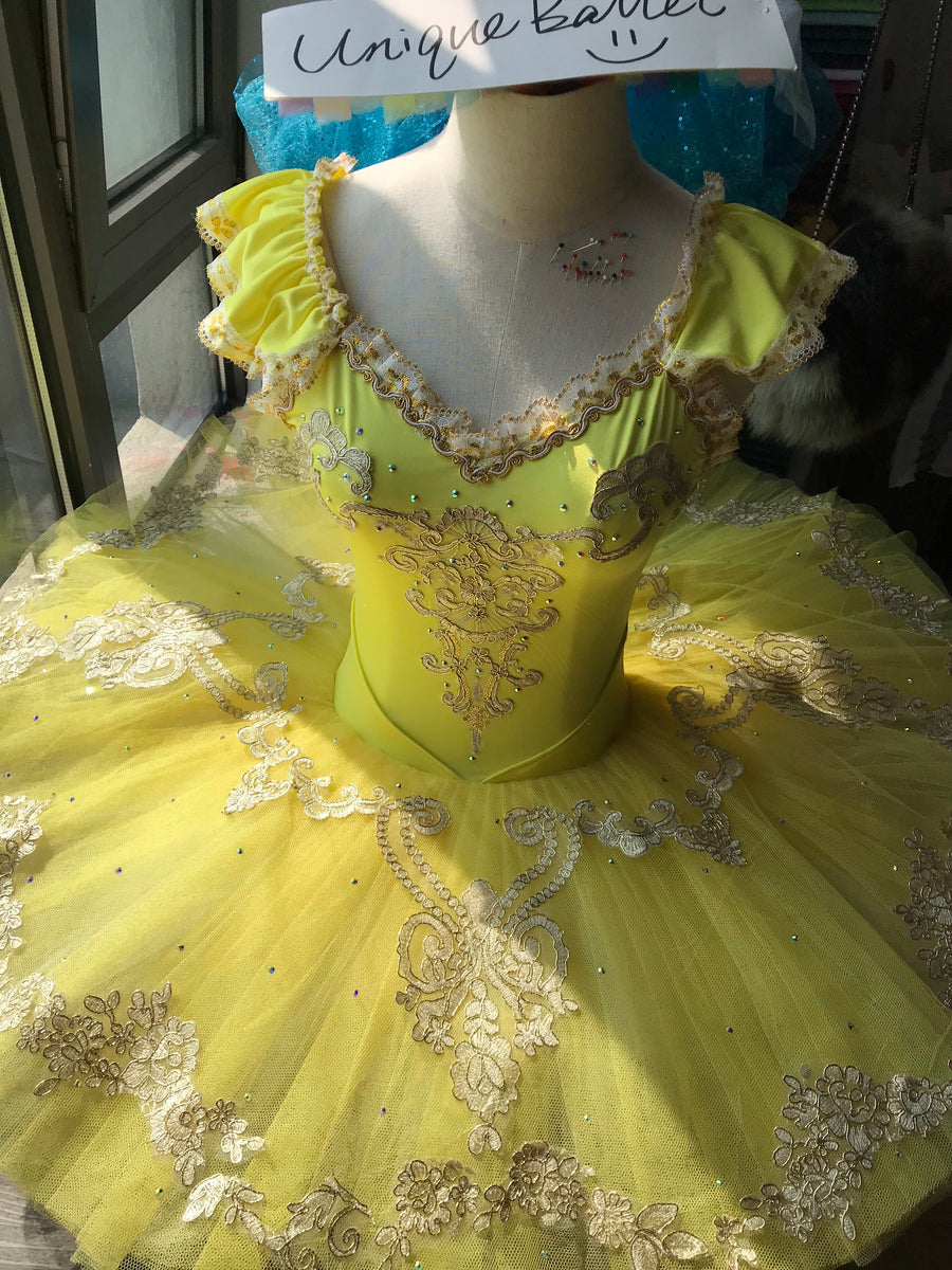 Happily Ever After YELLOW Child Large Dance Costume Princess Ballet Tutu  Dress