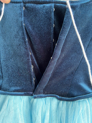 Professional Navy Blue Royal Blue Giselle Romantic Ballet TuTu Long Dress Peasant Costume- RYLBLUTUGSL