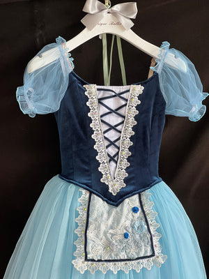 Professional Navy Blue Royal Blue Giselle Romantic Ballet TuTu Long Dress Peasant Costume- RYLBLUTUGSL