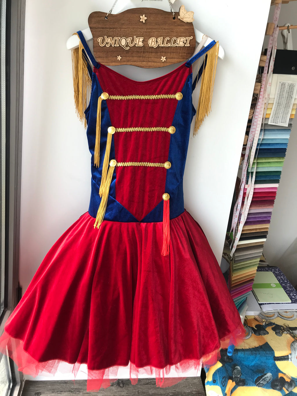 Pullover The Nutcracker Soldier Doll  Coppelia Soldier Puppet Ballet Bell TuTu Costume Stage Dress Dance Wear- RYLSOLDDOL