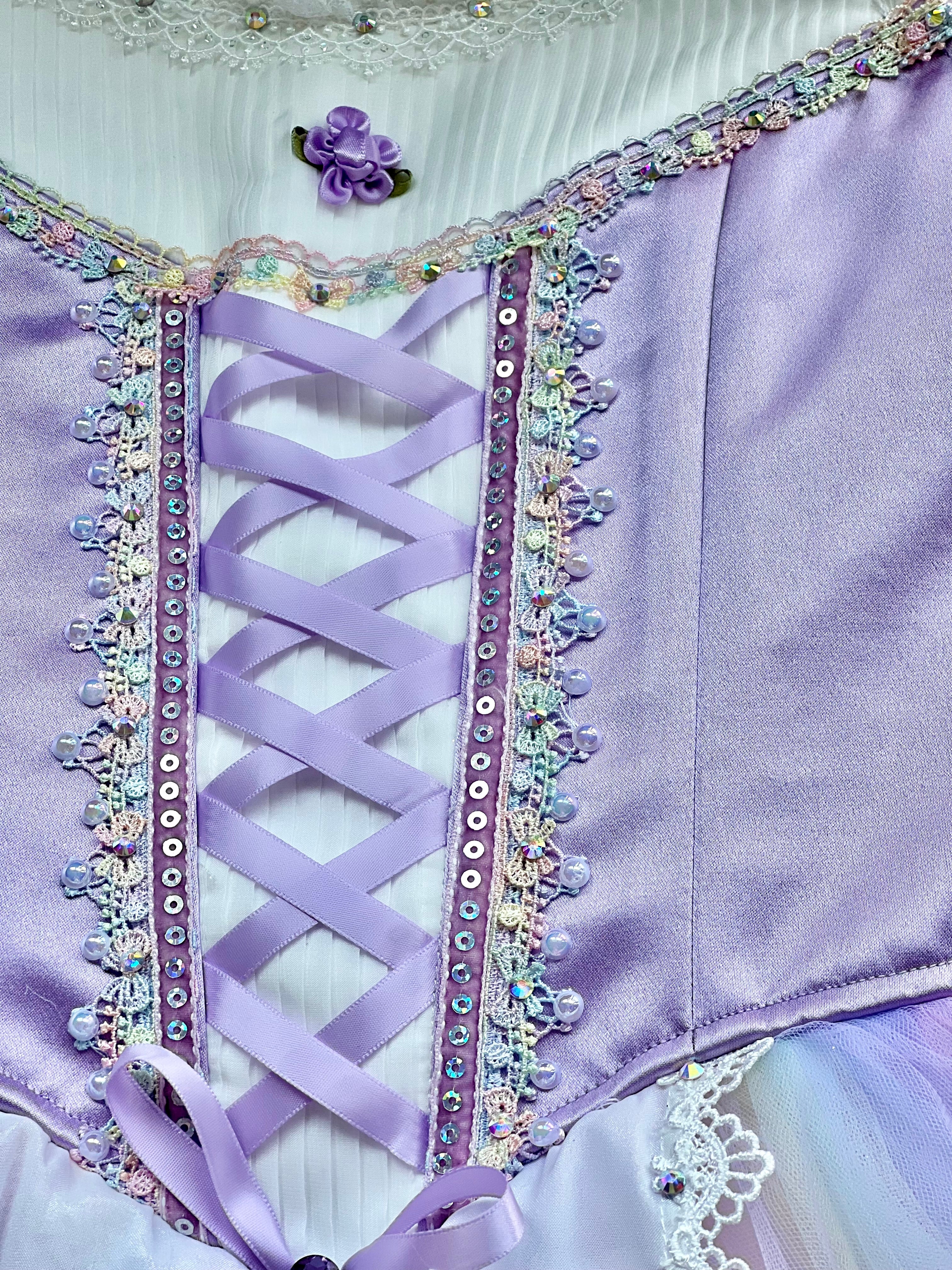 Professional Lilac Purple La  Fille Ma Gardée Giselle Peasant Ballet Long Romantic Tutu Dress YAGP TuTu Costume -RDFLLCGSL