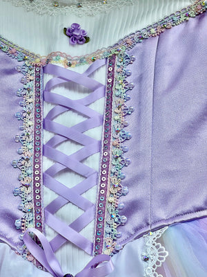 Professional Lilac Purple La  Fille Ma Gardée Giselle Peasant Ballet Long Romantic Tutu Dress YAGP TuTu Costume -RDFLLCGSL