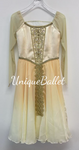 Professional Champagne Color Golden Romantic Ballet TuTu Lyrical  Long Tutu Dress Costume For Juliet Swan Lake Pas De Troid Variation Act 1 -RDFCHAPNJULT