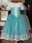 Professional Giselle Mint Green Blue Green Peasant Ballet Long Romantic Tutu Dress YAGP TuTu Costume - RYLTFNYGRNGSL