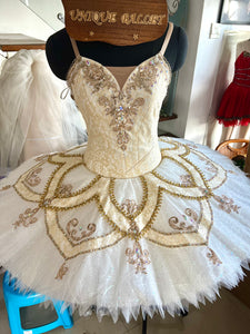 Professional Champagne Color Golden Princess Classic Ballet TuTu Costume For Sleeping Beauty Gamzatti Raymonda Paquita- CDFCHPNRMD