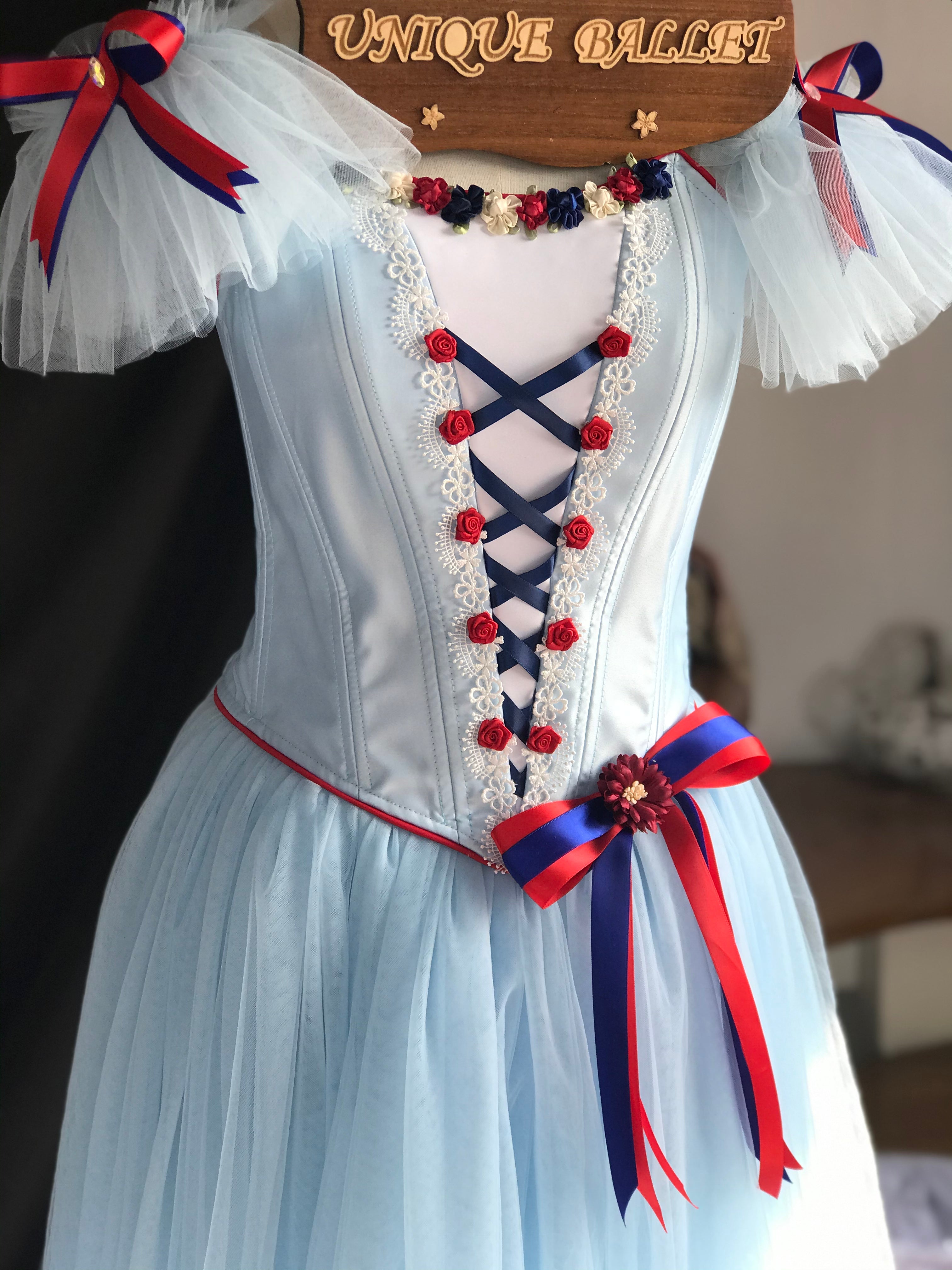 High-end 2 Pieces Professional Flame Of Paris Ballet Romantic Tutu Dress YAGP TuTu Costume- DOFLPZZ2P