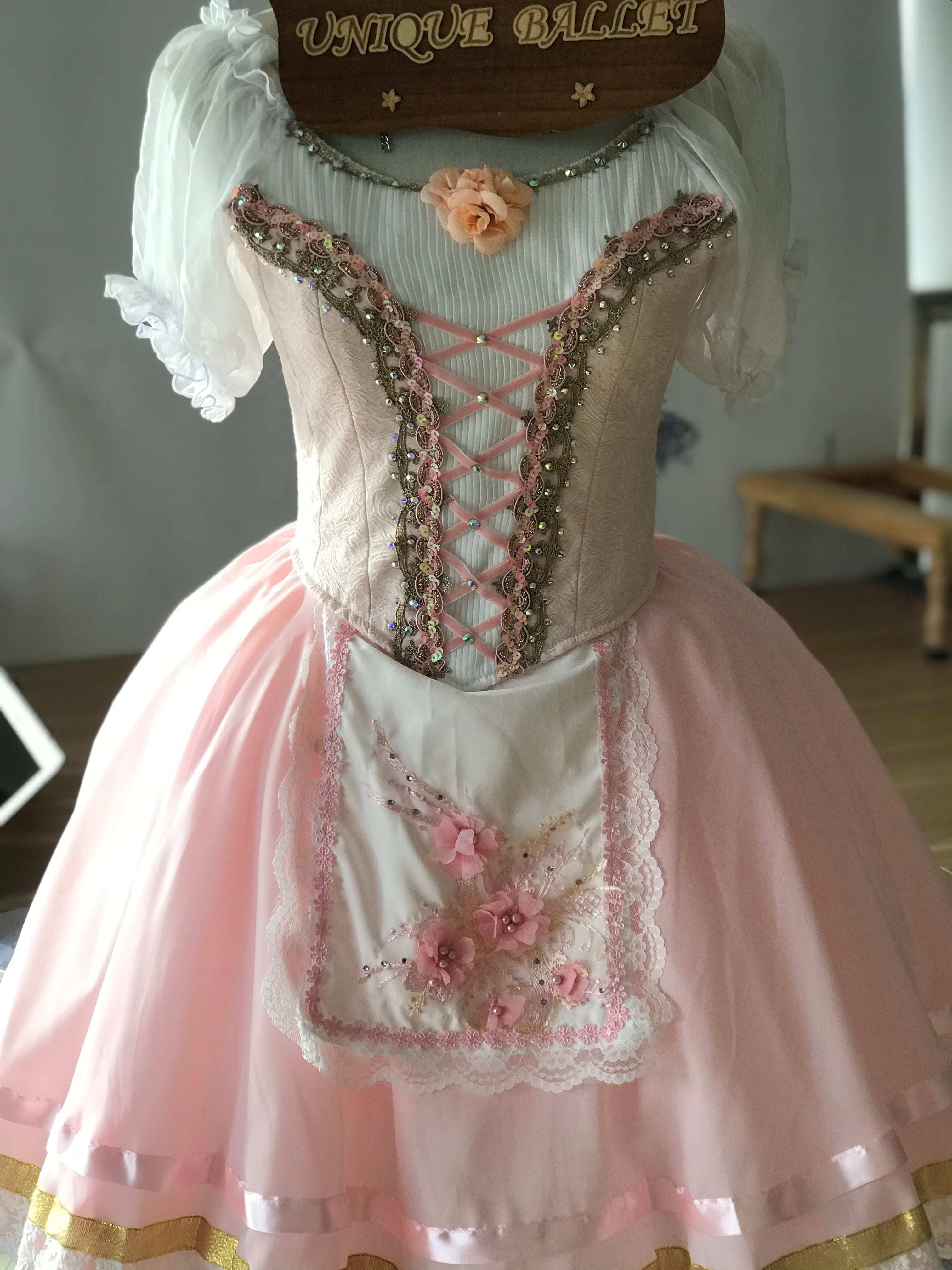 Professional Light Pink Ballet Romantic Tutu Costume For Swanhilda Coppelia La Vivandiere Variation Stage Dance-wear With Hooks -RYLPNKCOPL