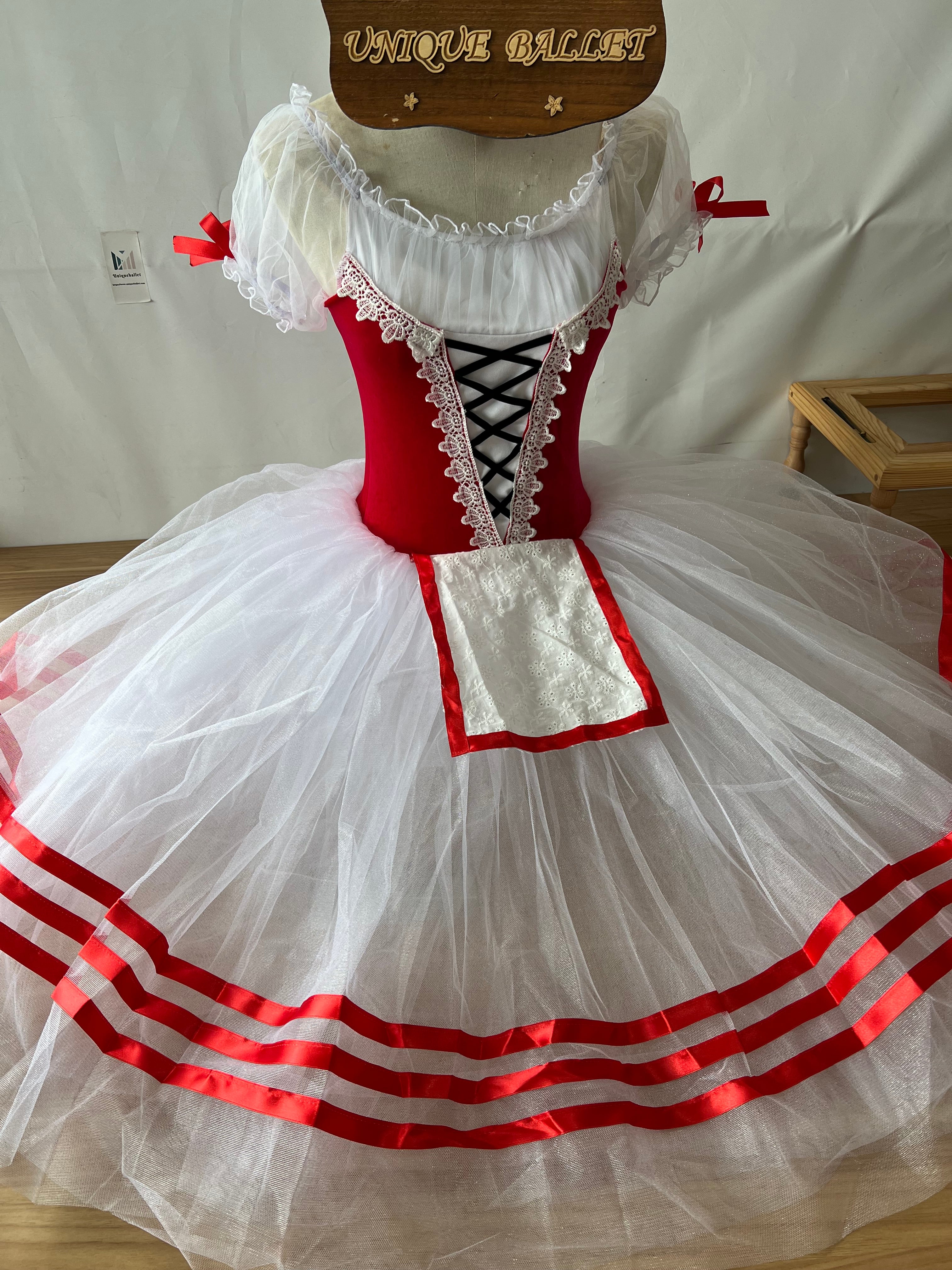 Giselle Romantic Ballet TuTu Costume Royal Blue Green Red Yellow Long Peasant Ballet Dress -RYLGSL01