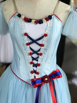 High-end 2 Pieces Professional Flame Of Paris Ballet Romantic Tutu Dress YAGP TuTu Costume- DOFLPZZ2P