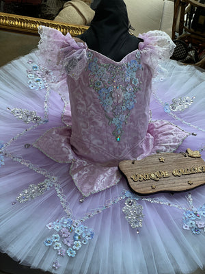 Professional Sleeping Beauty Lilac Fairy Classic Ballet TuTu Costume With Hooks-DFCLLCFRYPRNT