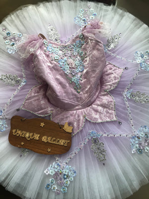 Professional Sleeping Beauty Lilac Fairy Classic Ballet TuTu Costume With Hooks-DFCLLCFRYPRNT