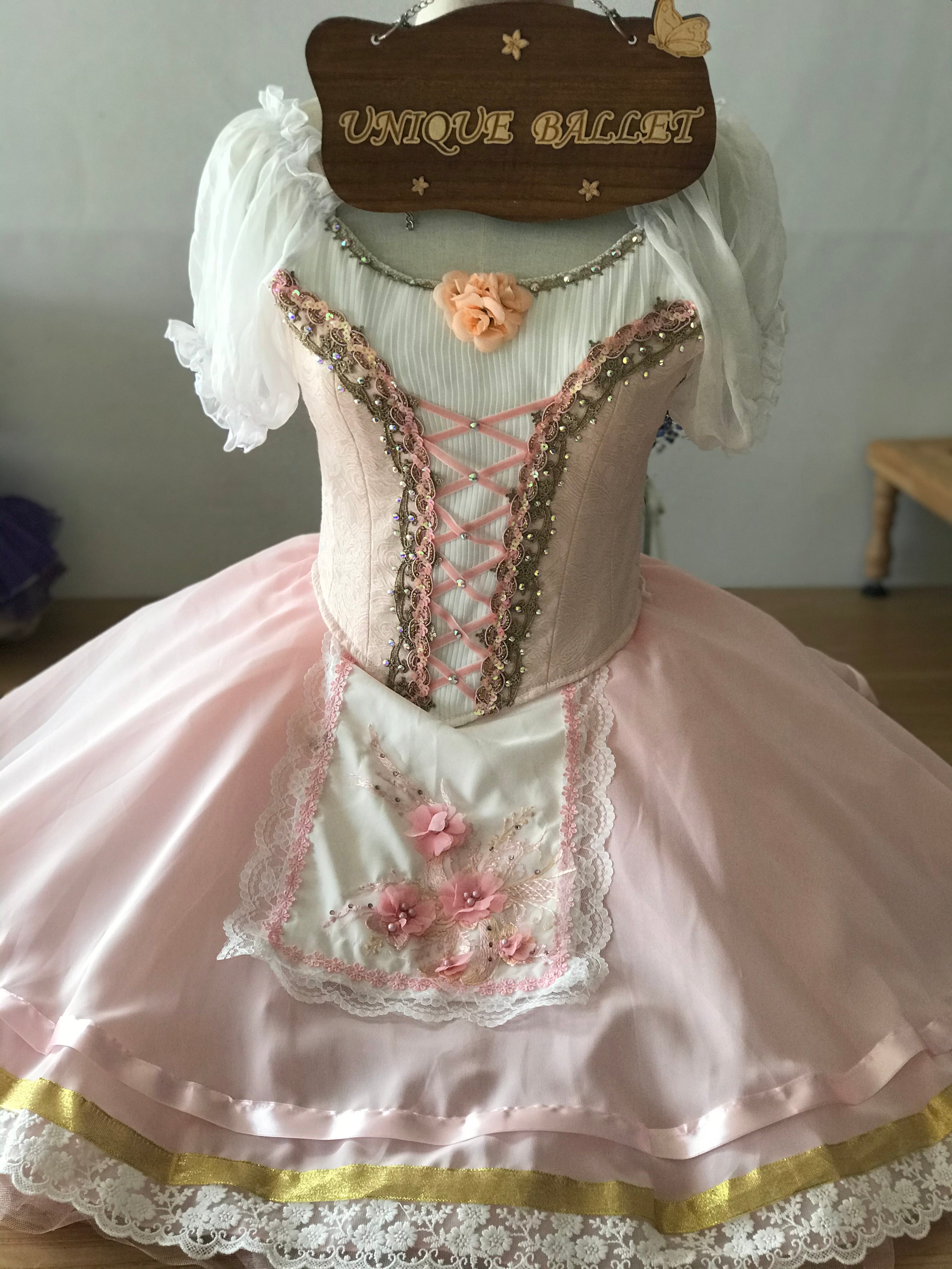 Professional Light Pink Ballet Romantic Tutu Costume For Swanhilda Coppelia La Vivandiere Variation Stage Dance-wear With Hooks -RYLPNKCOPL