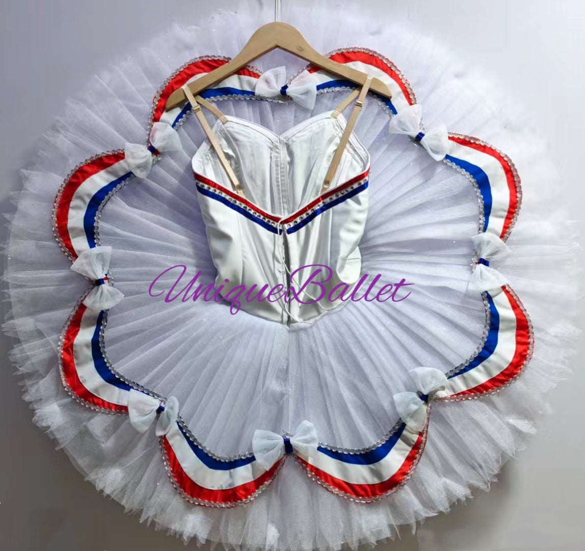 New Professional The Flames of Paris Classical Ballet TuTu Costume With Hooks YAGP Stage Costume