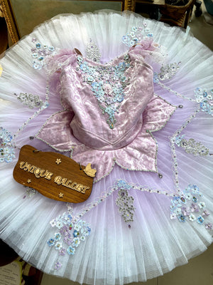 Professional Sleeping Beauty Lilac Fairy Classic Ballet TuTu Costume With Hooks-DFCLLCFRYPRNT