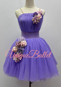 Don Quixote The Dream Forest  Kingdom of the Dryads Nutcracker Waltz of the flowers Purple Pull On Style Ballet Corps Romantic Bell TuTu Costume- RYLDKPURPLDRYD