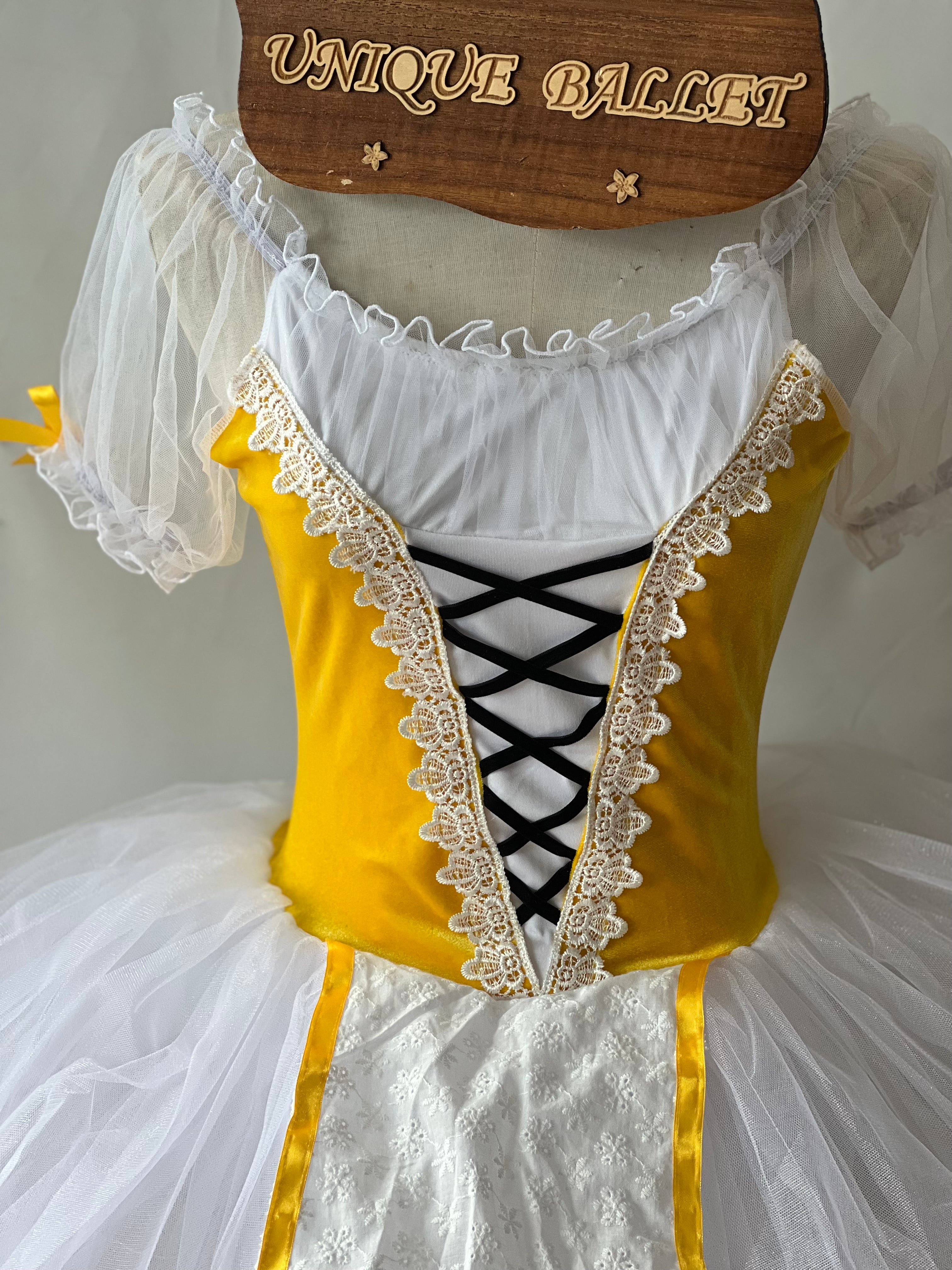 Giselle Romantic Ballet TuTu Costume Royal Blue Green Red Yellow Long Peasant Ballet Dress -RYLGSL01