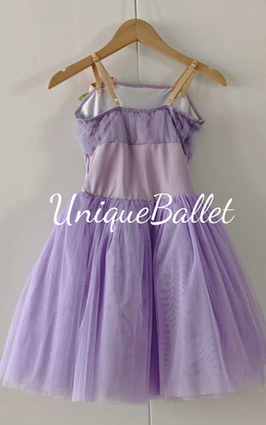Don Quixote The Dream Forest  Kingdom of the Dryads Nutcracker Waltz of the flowers Lilac Light Purple Romantic Pull On Style Ballet Corps Bell TuTu Costume- RYLLLCDRYD