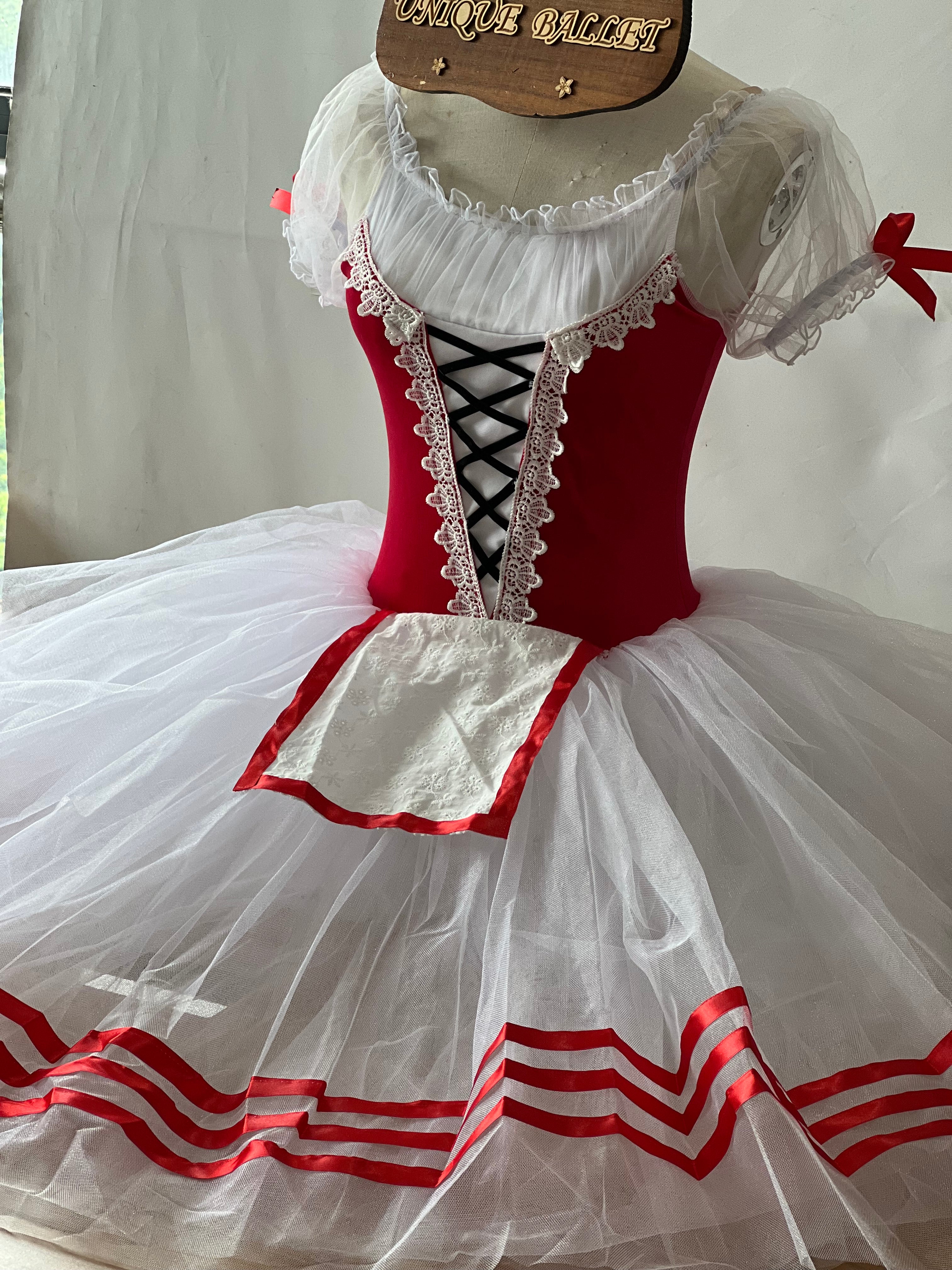 Giselle Romantic Ballet TuTu Costume Royal Blue Green Red Yellow Long Peasant Ballet Dress -RYLGSL01