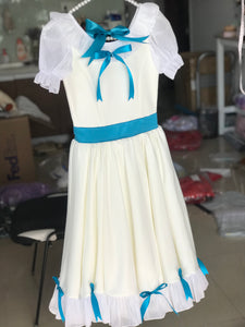 Professional Lake Blue Ribbons Nutcracker Clara Romantic Ballet TuTu Costume Graduation Ball Ballet Dress Mary Ballet Tutu Costume- RDFLAKRBNCLAR