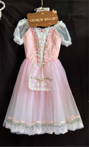 Professional Peach Pink La Fille Ma Gardée Giselle Peasant Ballet Long Romantic Tutu Dress YAGP TuTu Costume -RDFPECHPNKGSL