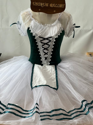 Giselle Romantic Ballet TuTu Costume Royal Blue Green Red Yellow Long Peasant Ballet Dress -RYLGSL01