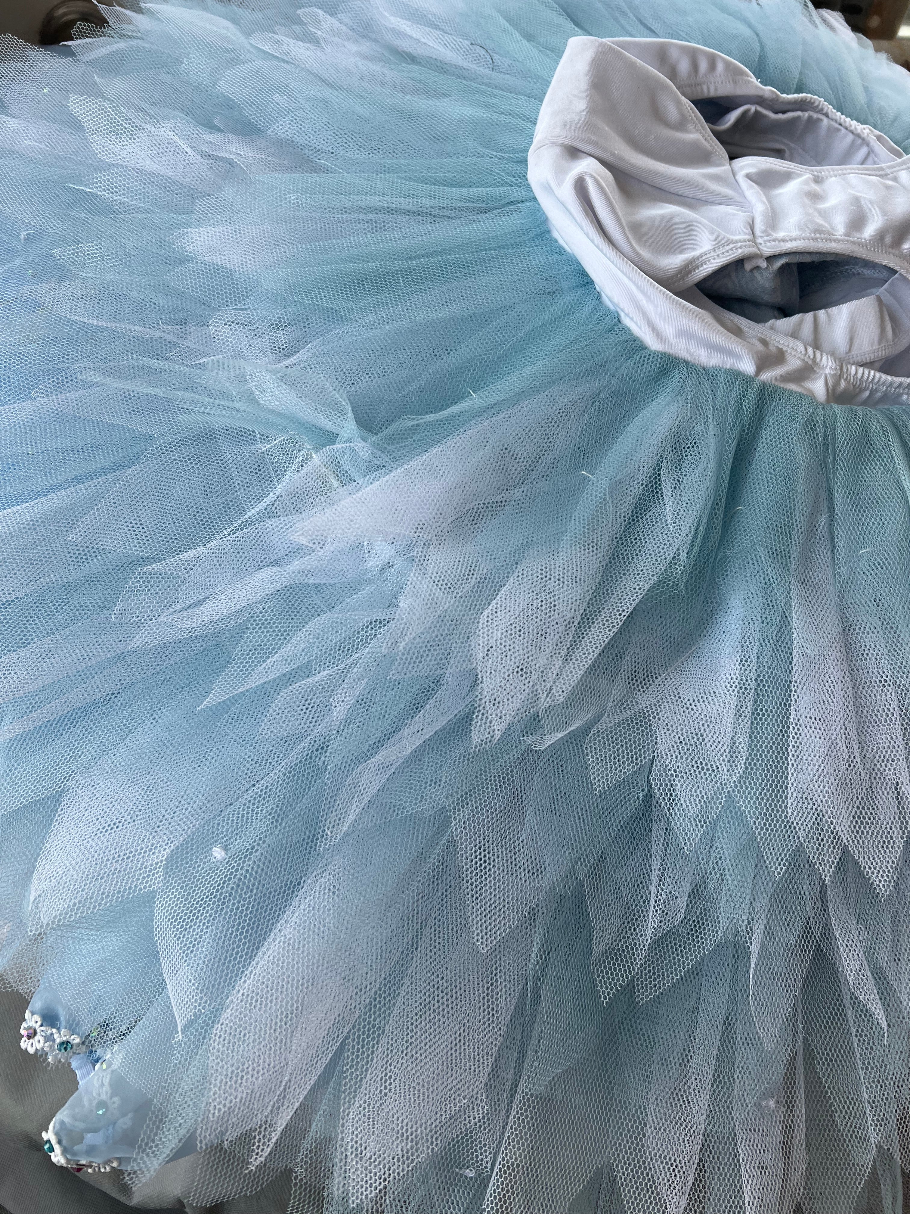 **Sample Discount ** Professional Kids Bluebird Classical Ballet Costume Stage Dance Wear With Hooks