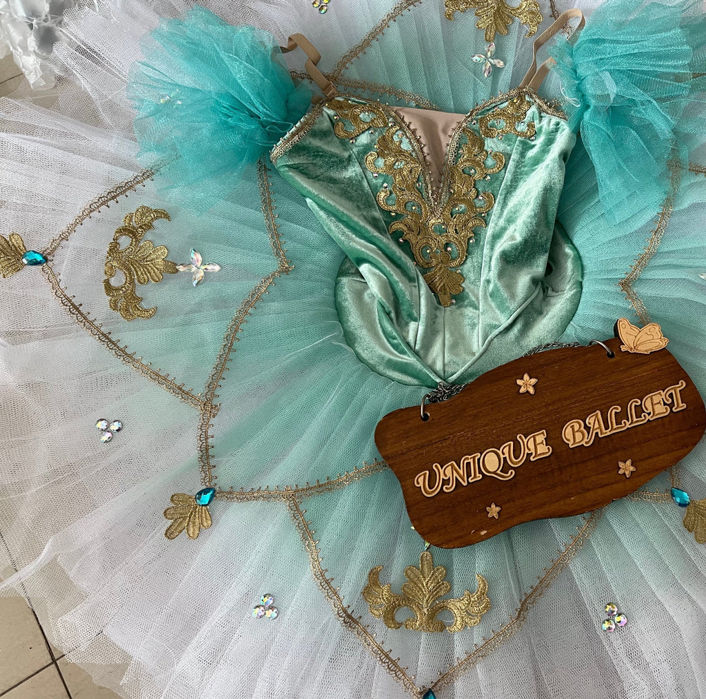 Cost-Effective Professional Sleeping Beauty Green Candide Fairy Classic Pullover Ballet Platter TuTu Costume
