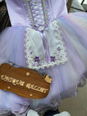 Professional Lilac Purple La  Fille Ma Gardée Giselle Peasant Ballet Long Romantic Tutu Dress YAGP TuTu Costume -RDFLLCGSL
