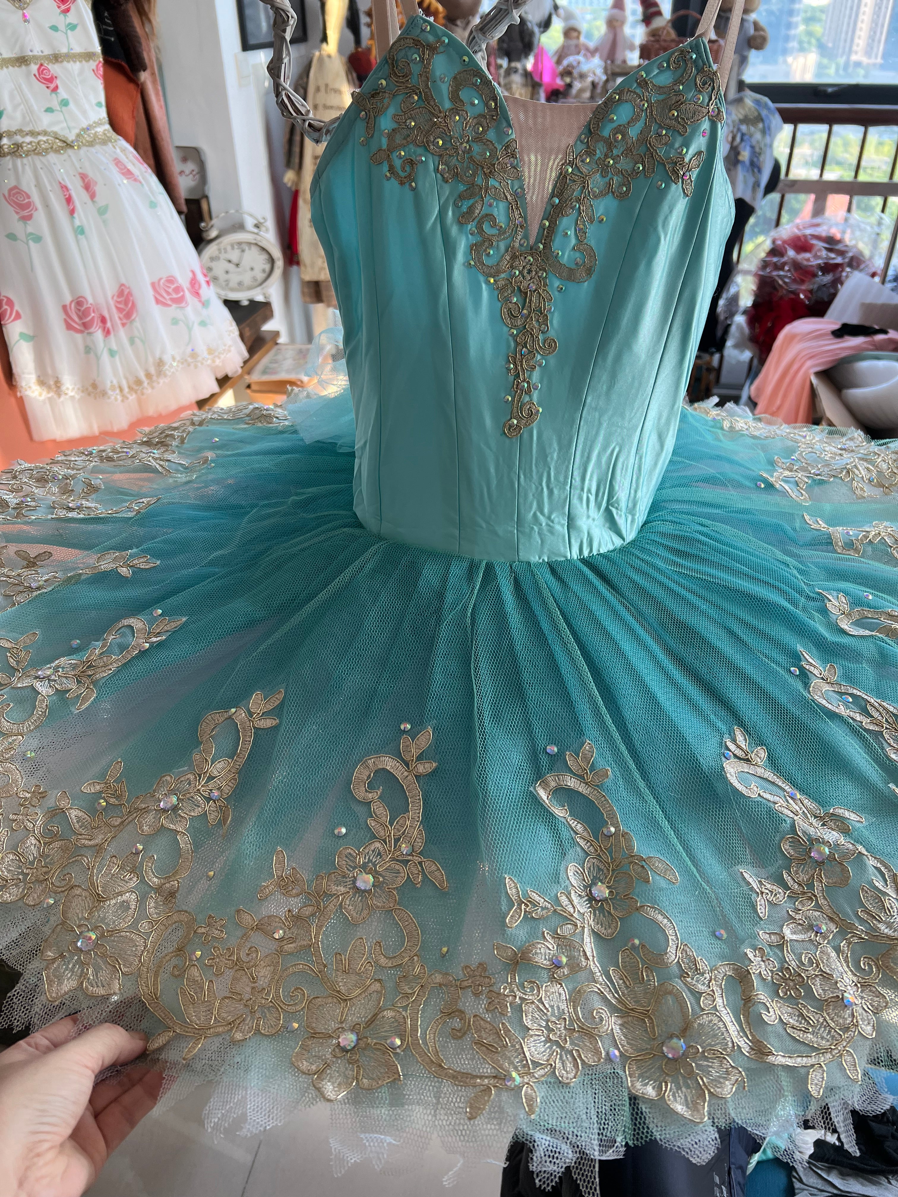 Sample Discount** Professional Mint Green Tutu Professional La Esmer – UniqueBallet