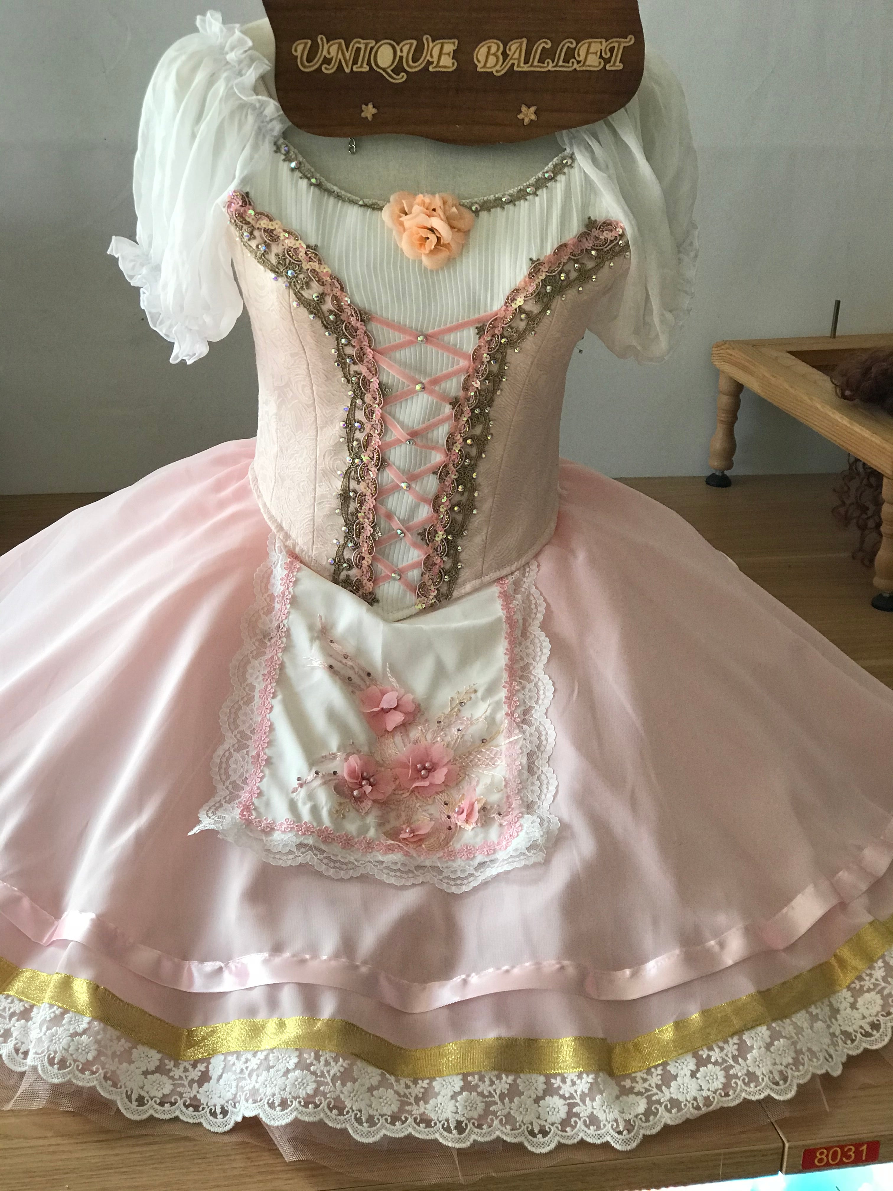 Professional Light Pink Ballet Romantic Tutu Costume For Swanhilda Coppelia La Vivandiere Variation Stage Dance-wear With Hooks -RYLPNKCOPL