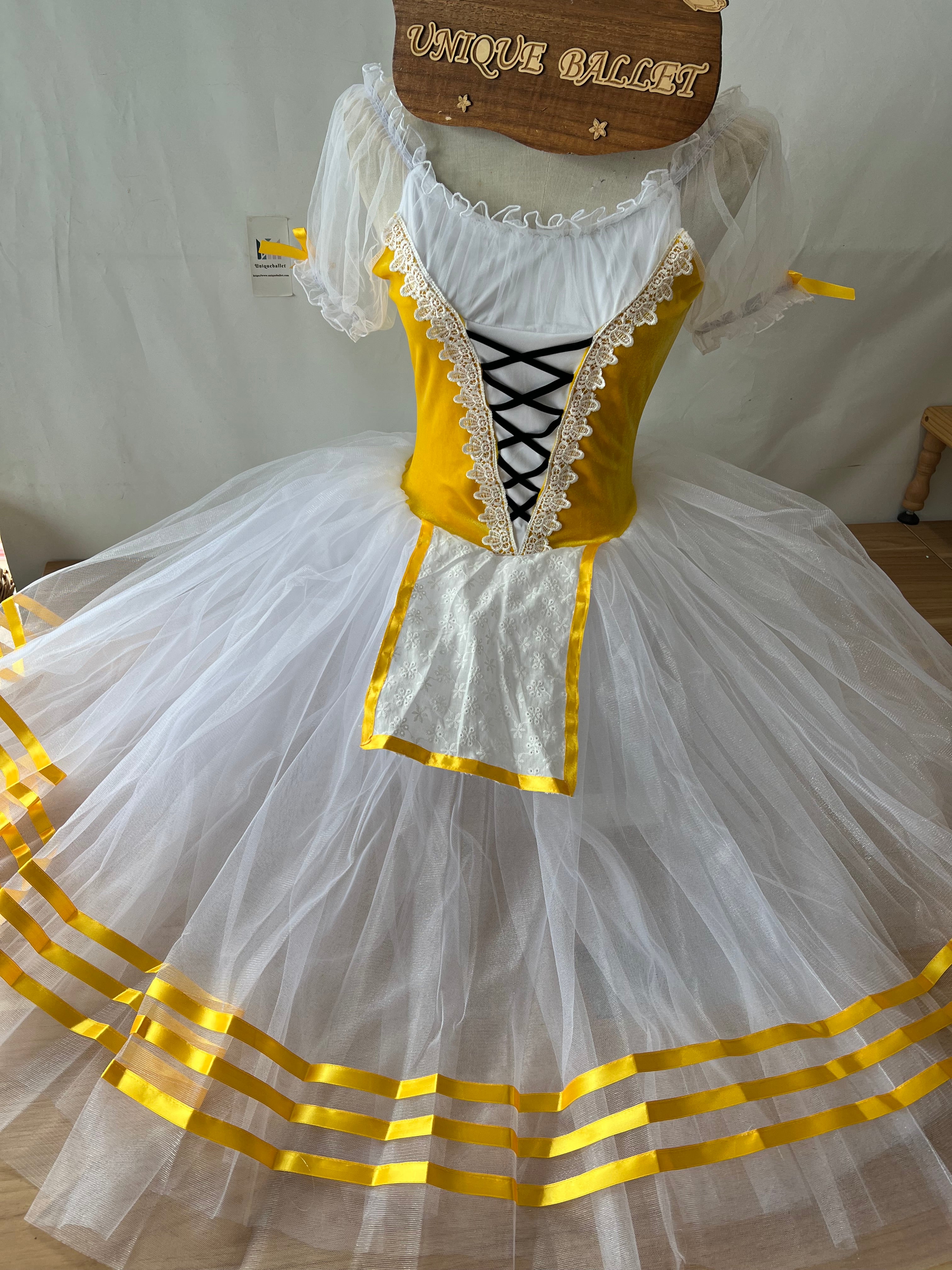Giselle Romantic Ballet TuTu Costume Royal Blue Green Red Yellow Long Peasant Ballet Dress -RYLGSL01