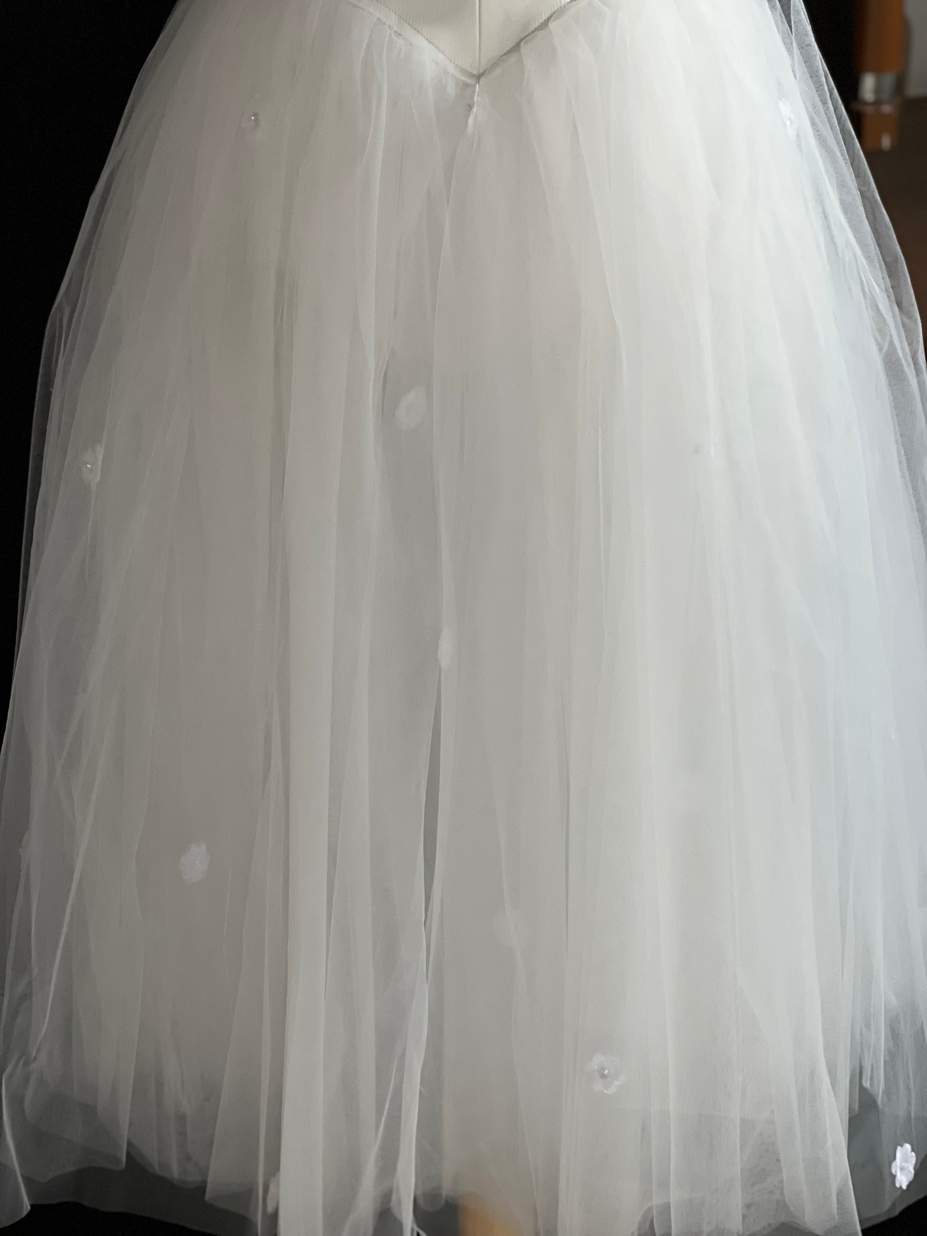 Professional White Les Sylphides Long Romantic Ballet TuTu Costume With Wings - RDFSYPH