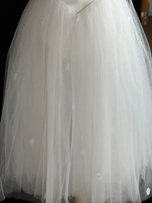 Professional White Les Sylphides Long Romantic Ballet TuTu Costume With Wings - RDFSYPH