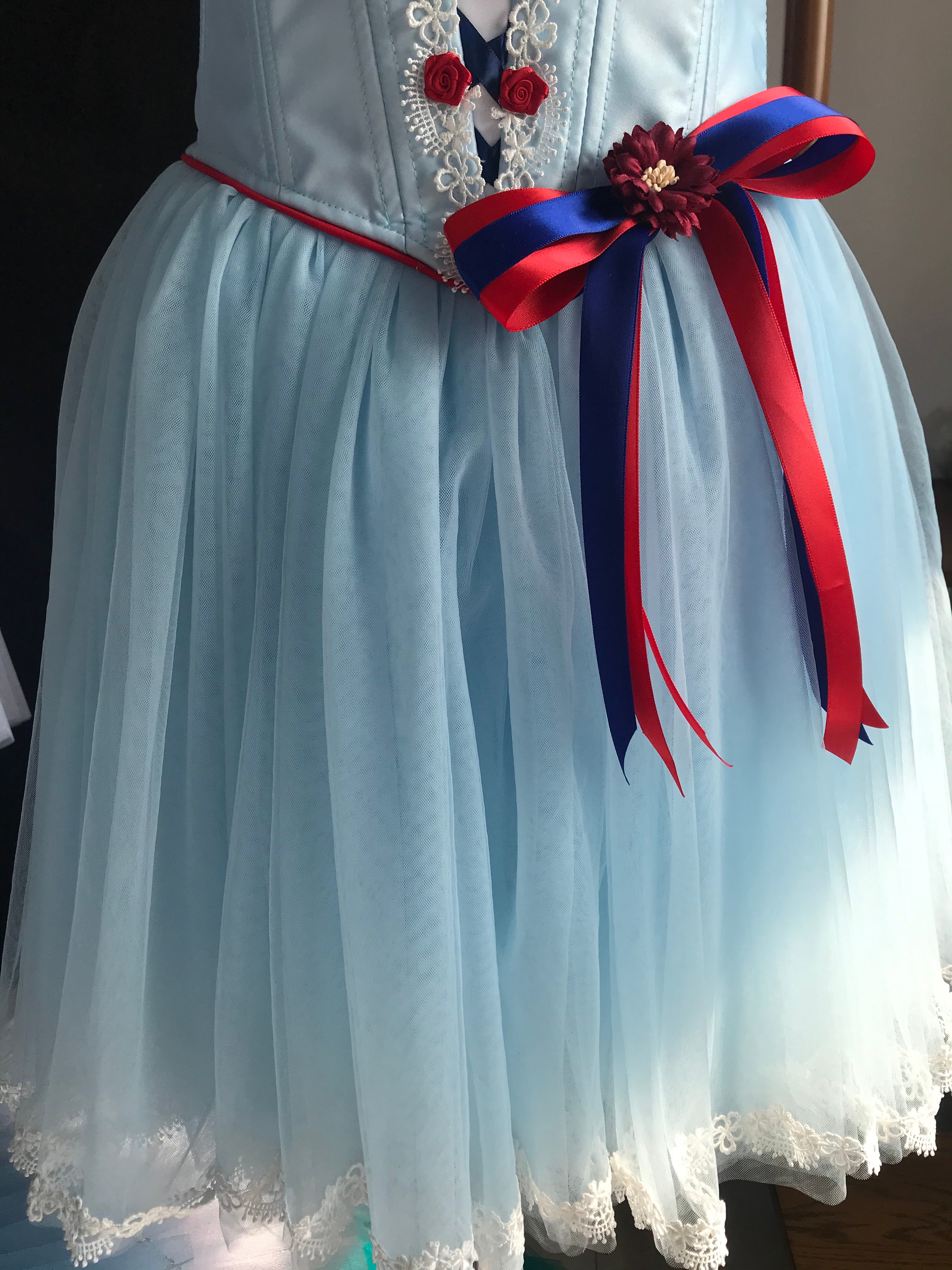 High-end 2 Pieces Professional Flame Of Paris Ballet Romantic Tutu Dress YAGP TuTu Costume- DOFLPZZ2P