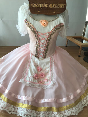 Professional Light Pink Ballet Romantic Tutu Costume For Swanhilda Coppelia La Vivandiere Variation Stage Dance-wear With Hooks -RYLPNKCOPL