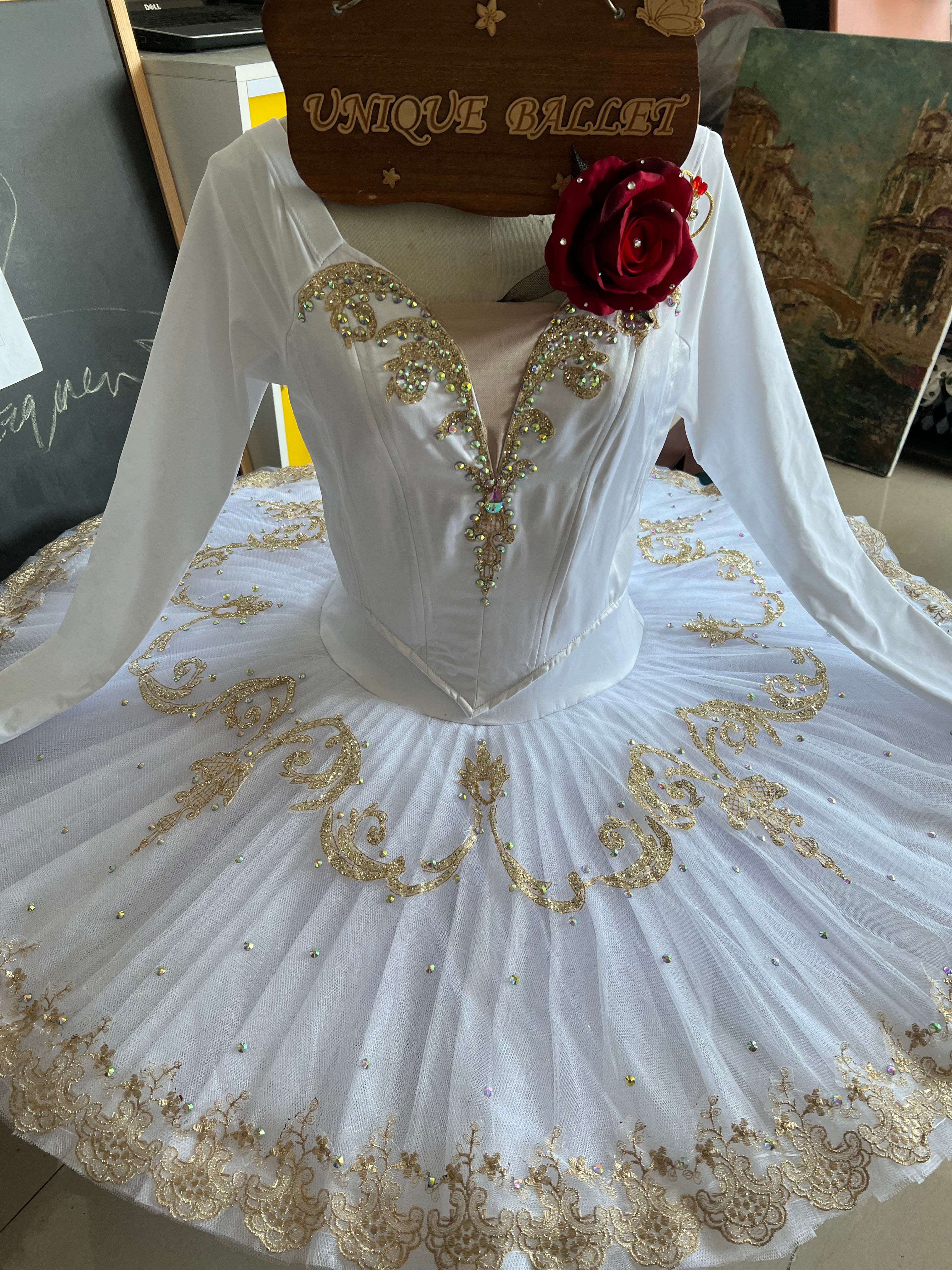 **Sample Discount** Professional Don Quixote Ballet Classical Tutu Costume White Kitri Wedding Sugar Plum Fairy Sleeping Beauty Aurora Variation Ballet Stage Costume