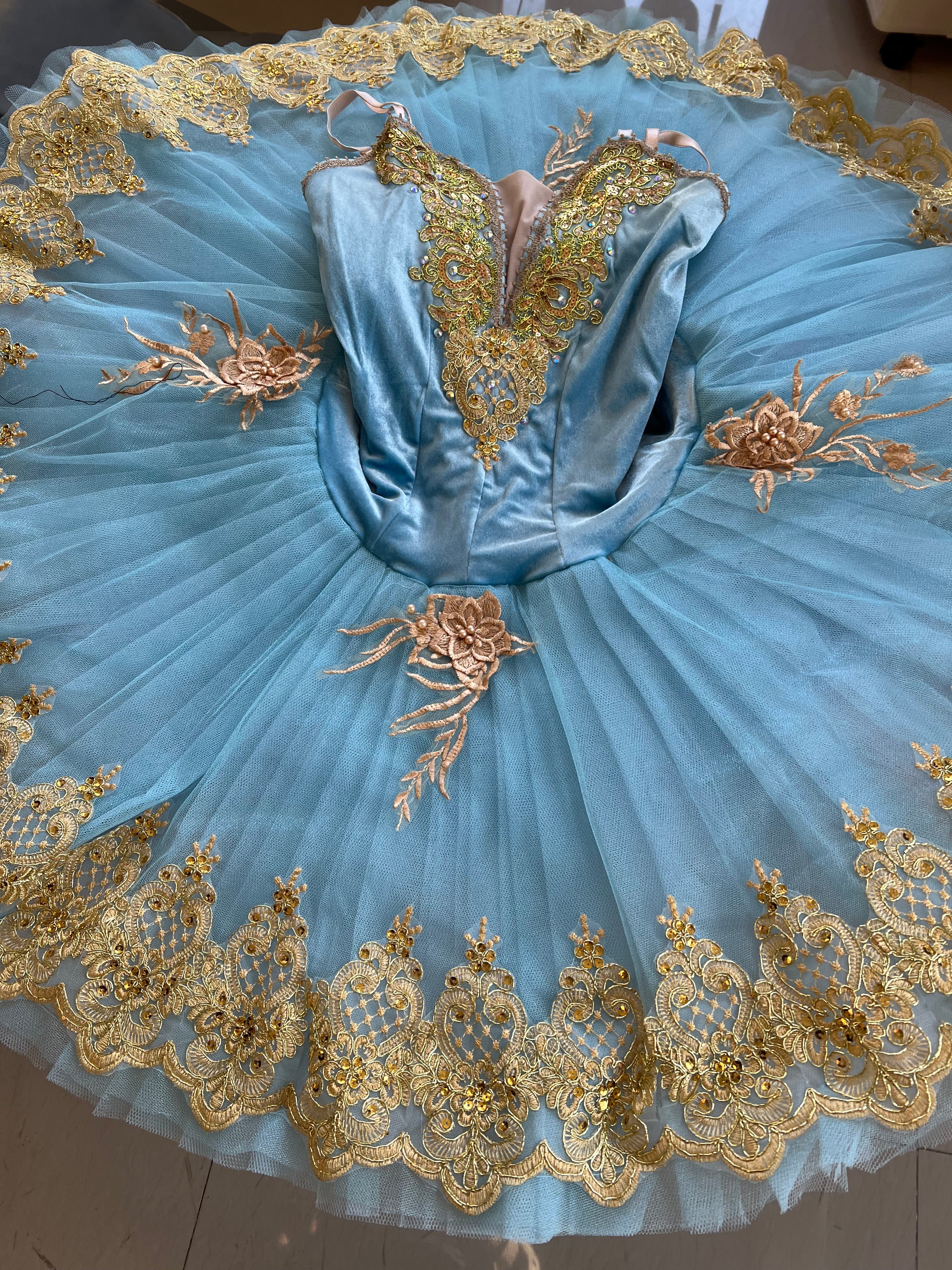 **Sample Discount** Cost-Effective Professional Light Blue Princess Blue bird La Esmeralda Le Corsaire Classical Ballet TuTu Costume Adult Size