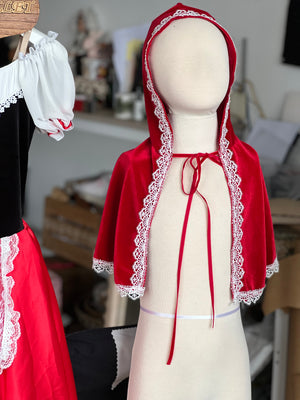 Pull Over Romantic Ballet TuTu Costume For Little Red Ridding Hood In Sleeping Beauty Long Dress Costume - RYLREDHOOD