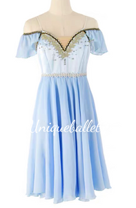 Light Blue Le Corsaire Long Dress Lyrical YAGP Ballet Costume -DOLBLULEC