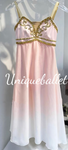 Lyrical Peach Pink Gradient Ballet Tutu Costume Le Corsaire Pas de Deux Stage Costume Long Dress -DFLPECHPNKLEC