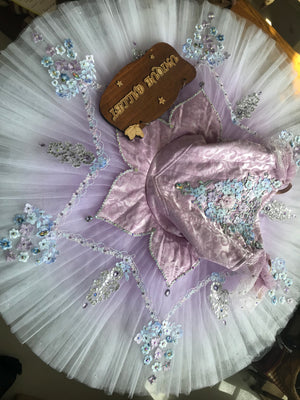 Professional Sleeping Beauty Lilac Fairy Classic Ballet TuTu Costume With Hooks-DFCLLCFRYPRNT