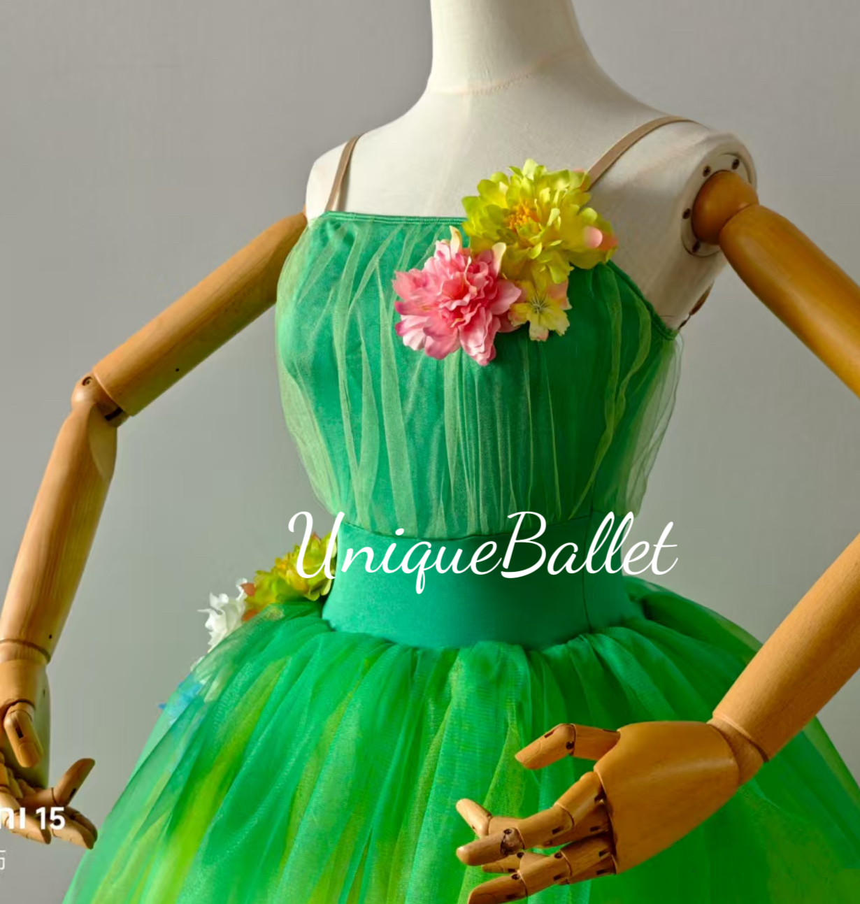 Don Quixote The Dream Forest  Kingdom of the Dryads Green Romantic Pull On Style Ballet Corps Bell TuTu Costume- RYLGRNDQDRAYD