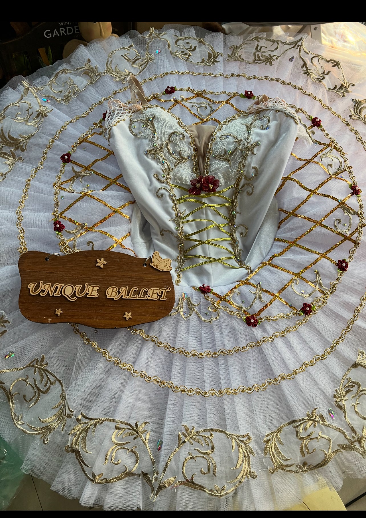 Cost-Effective Professional Don Quixote Ballet Classical Tutu Costume White Kitri Act 2 Variation Ballet Stage Costume