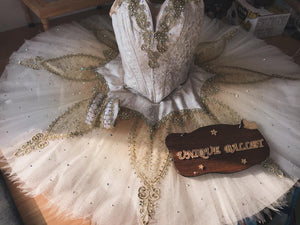 High-end French Style Professional Sylvia Sugar Plumy Fairy Sleeping Beauty Paquita Esmeralda Classical Ballet TuTu Costume For YAGP Competition Costume