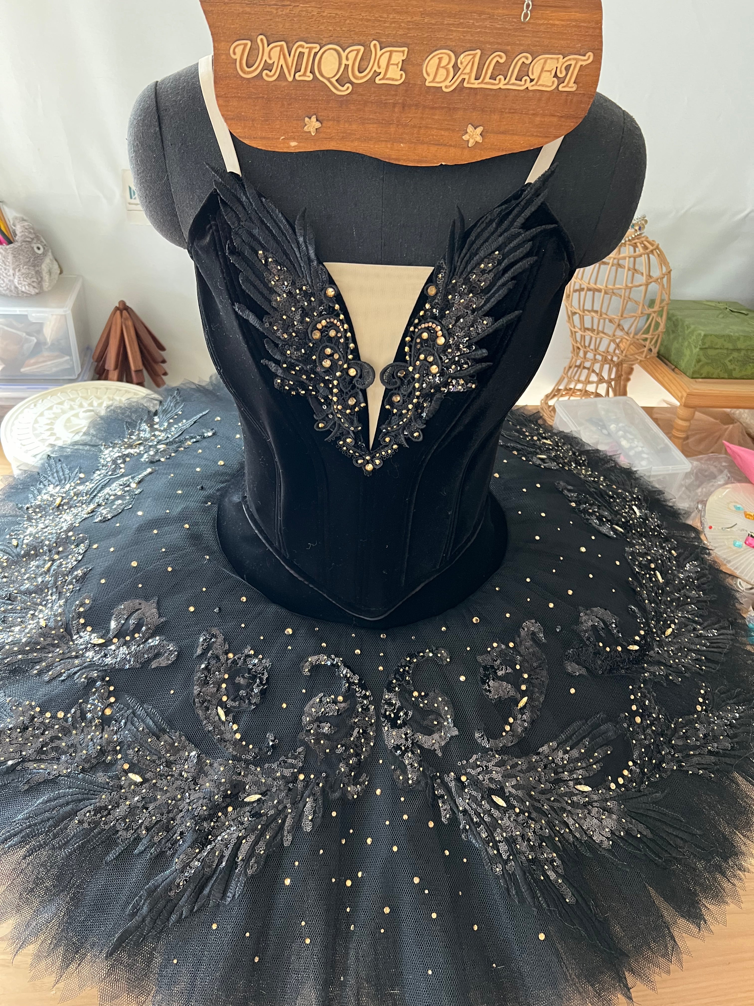 Professional Black Swan Odile Classical Ballet Tutu | Swan Lake Act III ...