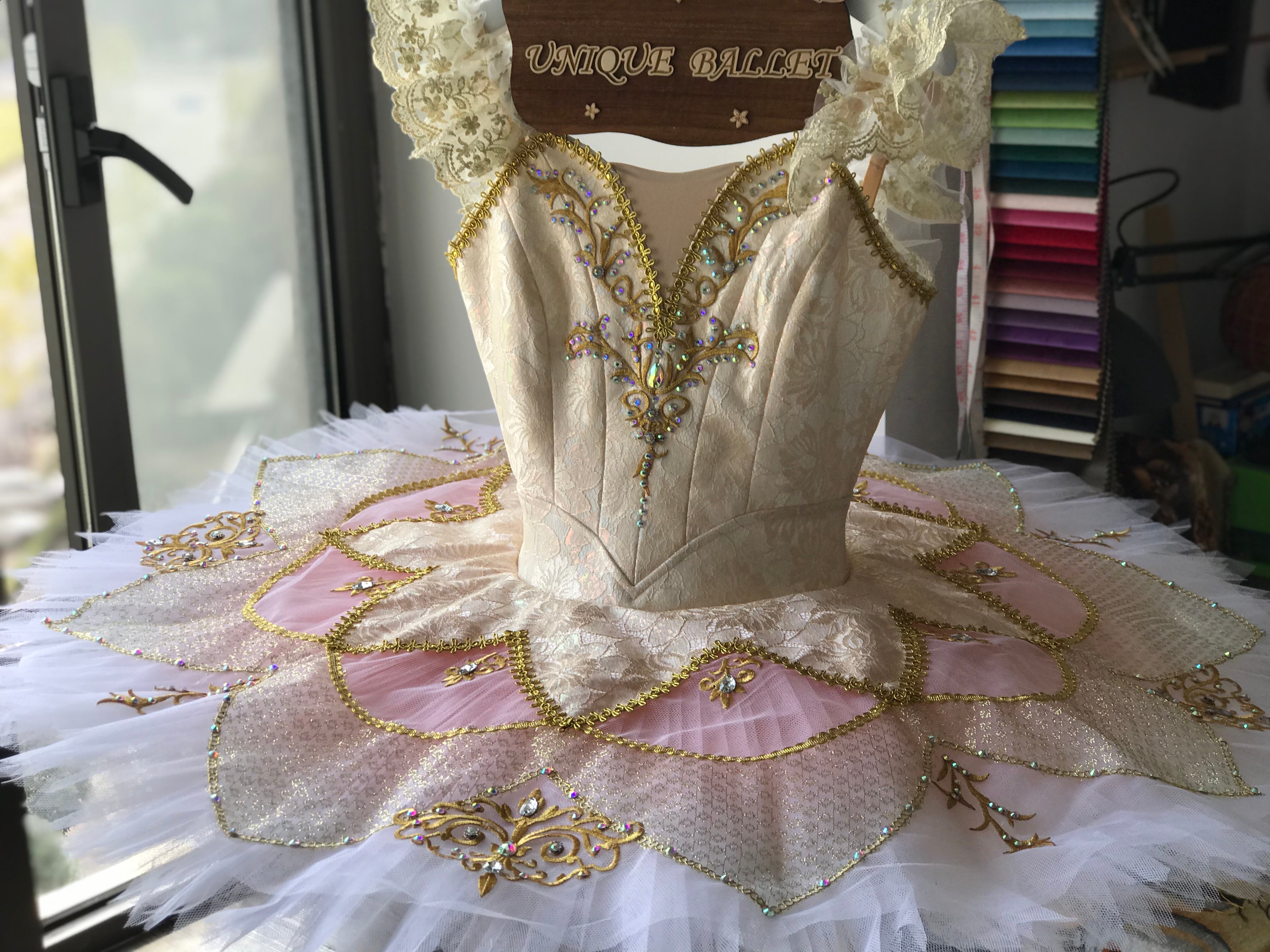sugar plum fairy professional pink ballet dress Professional ivory and Orange Pink Gradient Sugar Plum Fairy Classical – UniqueBallet