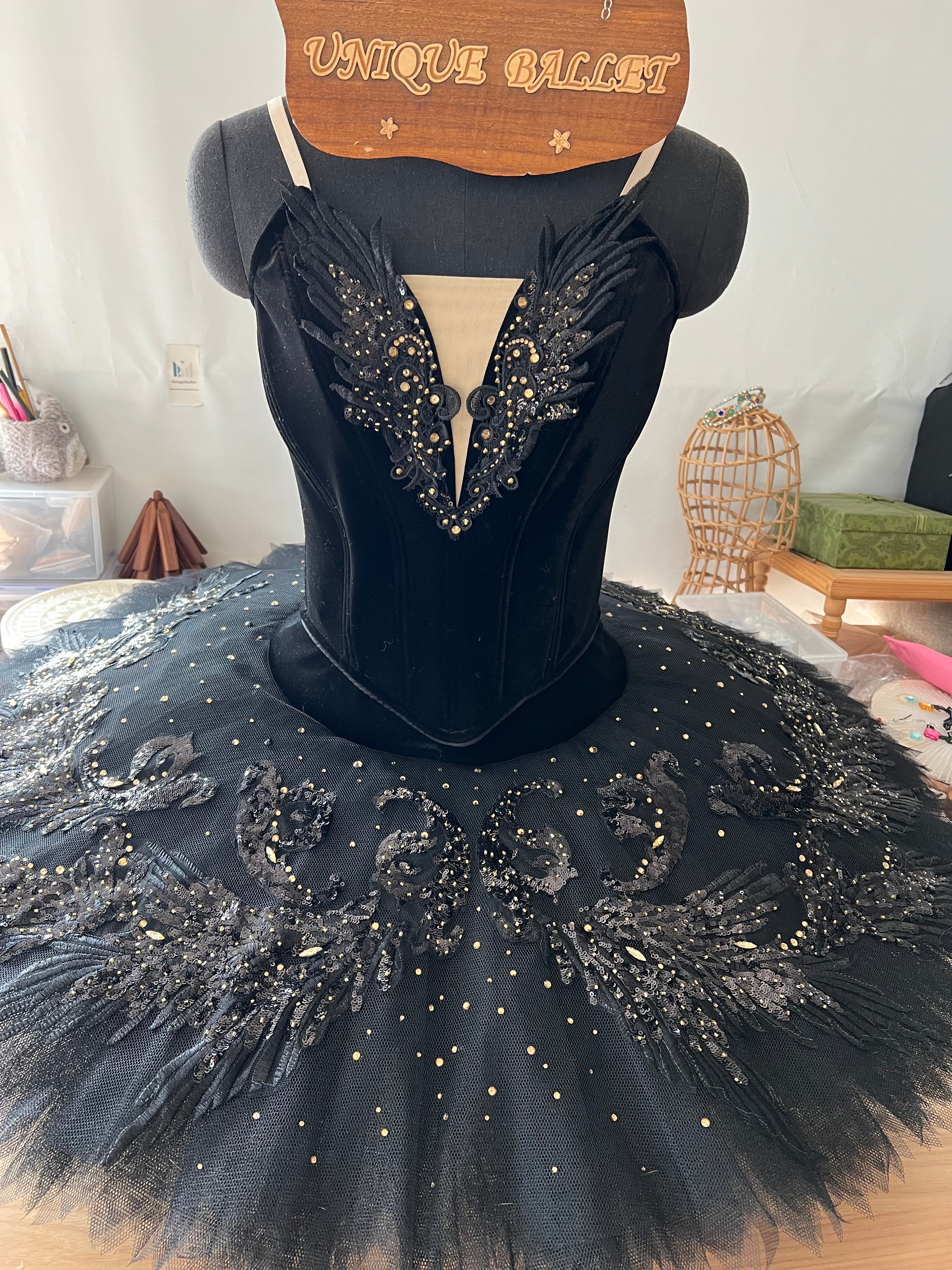 Professional Black Swan Odile Classical Ballet Tutu | Swan Lake Act III ...