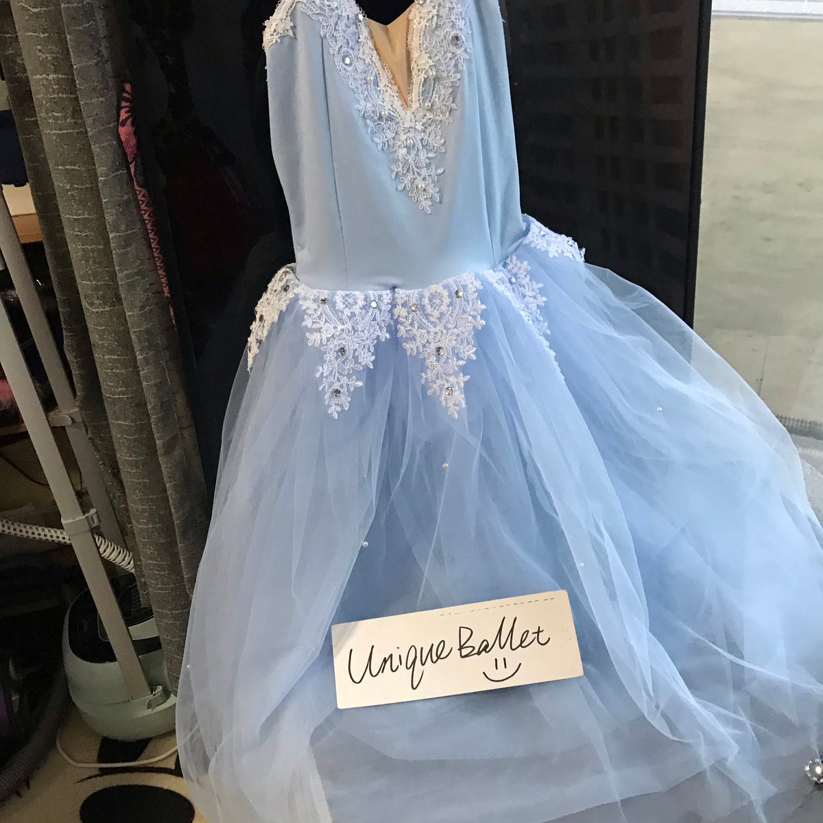 Light Blue Ice Queen Nutcracker Romantic Snow flakes Ballet Long Tutu ...