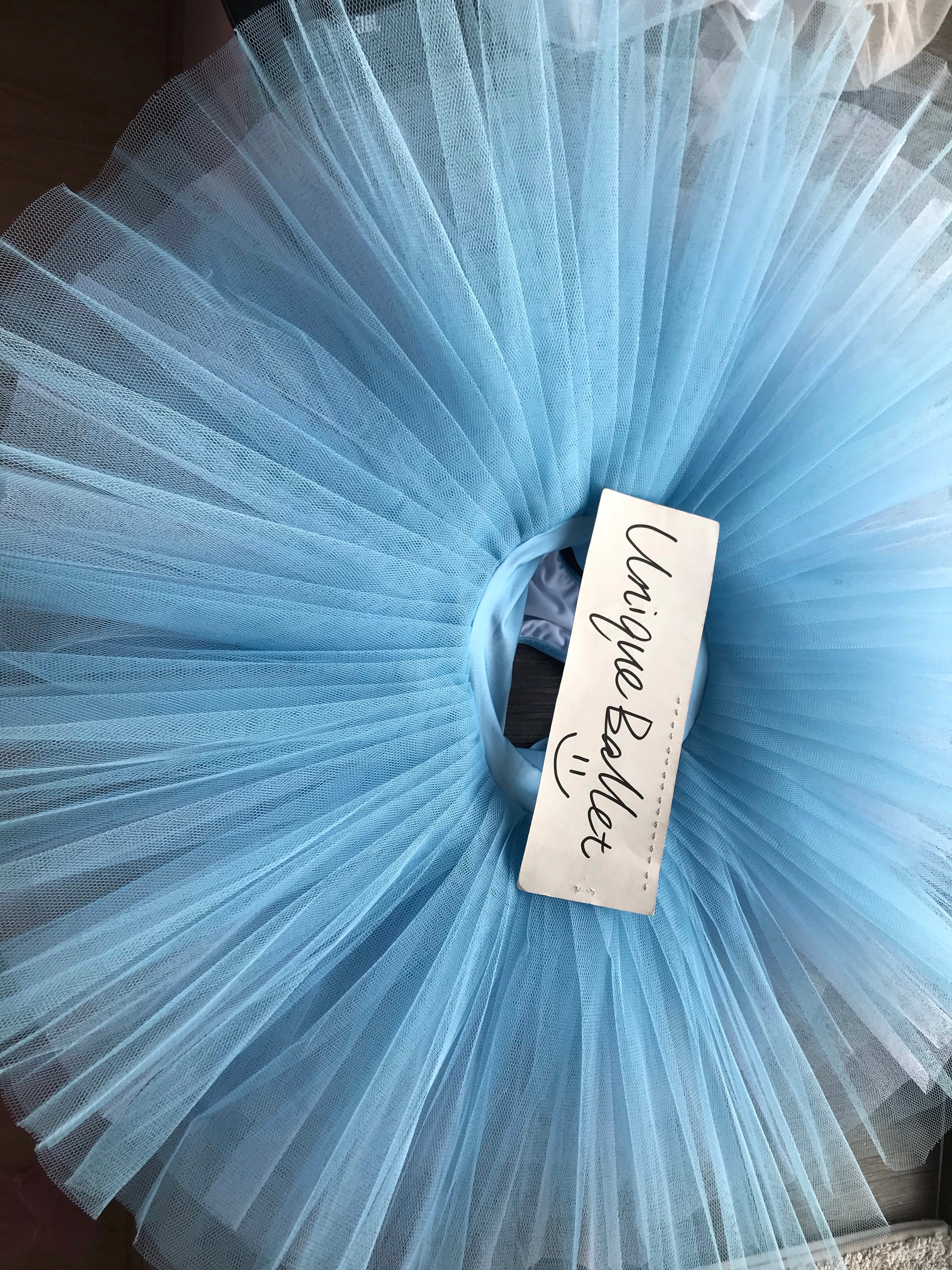 Professional Blue Ballet Rehearsal TuTu Skirt