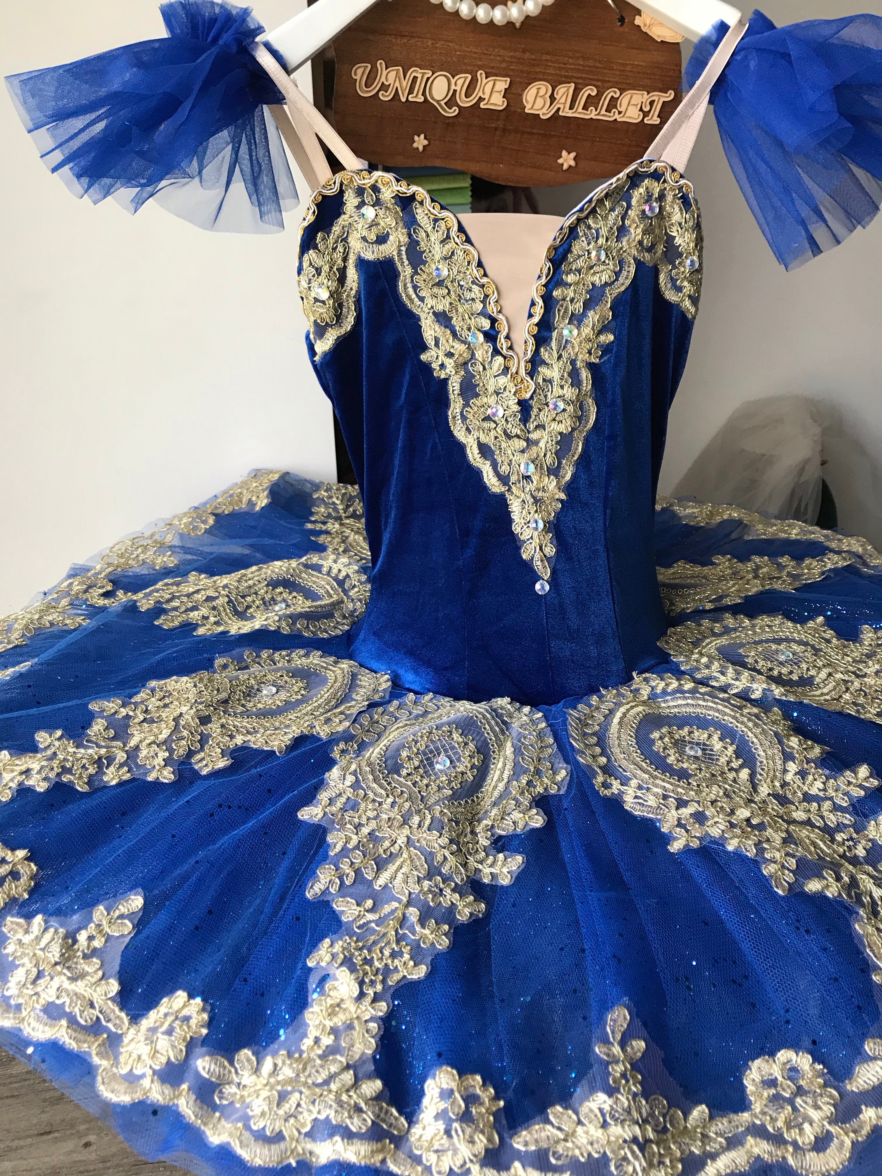 Cost Effective Pull On Style Royal Blue Classical Platter TuTu Costume Blue Bird Princess Florine Pharo's Daughter Stage Dancewear